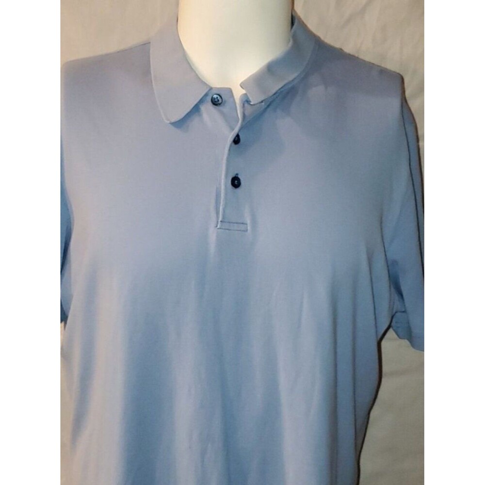 Robert Barakett Sky Blue 100% Pima Cotton Short Sleeve Polo Shirt XL - Picture 9 of 13